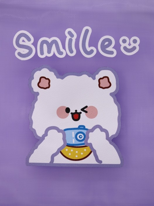Папка пенал &quot;Smile bear&quot;, purple (23.5*31 см) 