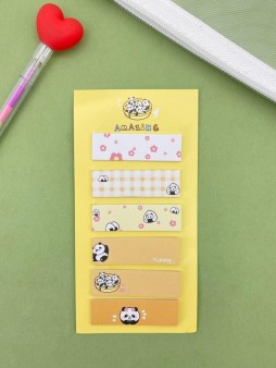 Стикеры "Panda life", yellow