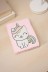 Блокнот плюшевый «Cartoon unicorn», pink, 21,5х15 см, плотность 70 гр. 