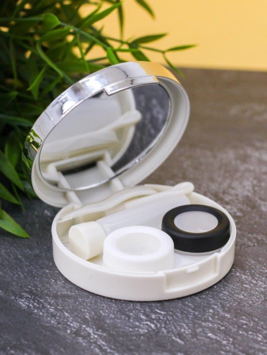 Контейнер для линз &quot;Gloss&quot;, light blue 