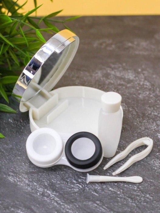 Контейнер для линз &quot;Gloss&quot;, light blue 