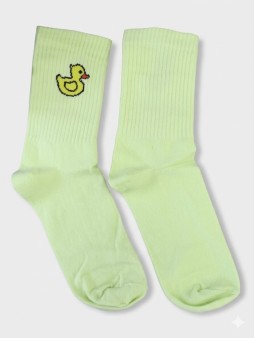 Носки женские "Милая уточка", р. 35-40, зелёный