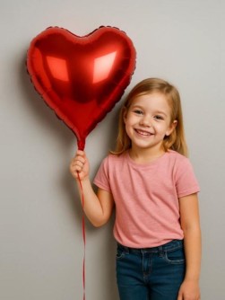 Шар фольгированный "Romance heart", (45 см)