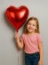 Шар фольгированный "Romance heart", (45 см)