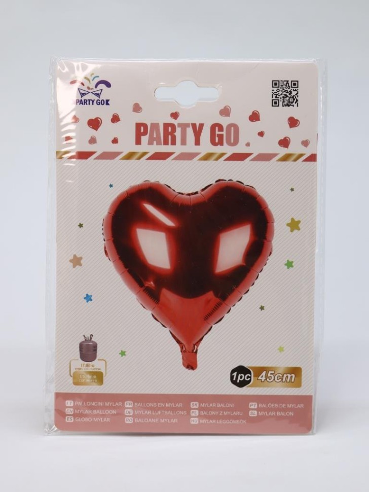 Шар фольгированный "Romance heart", (45 см)