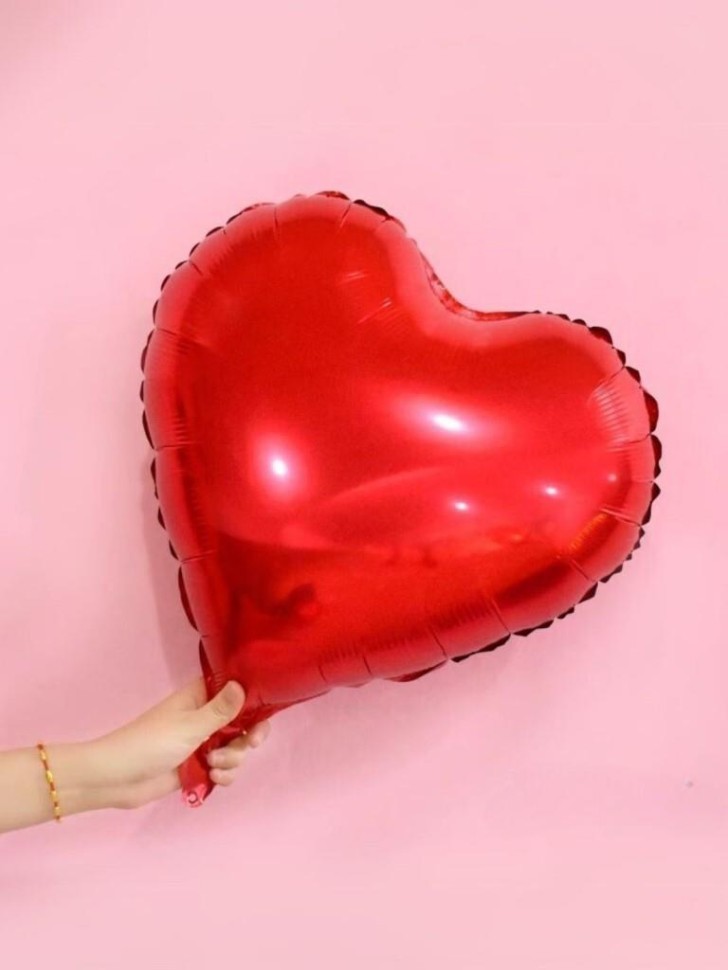 Шар фольгированный "Romance heart", (45 см)