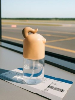 Дорожная бутылочка "Tail", beige (50 ml)