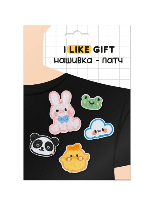 Набор термонашивок для одежды iLikeGift 5 шт. «Cute animals» 