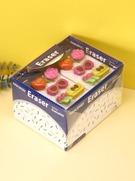 Ластики &quot;Red love&quot;, шоу-бокс 12 шт. 