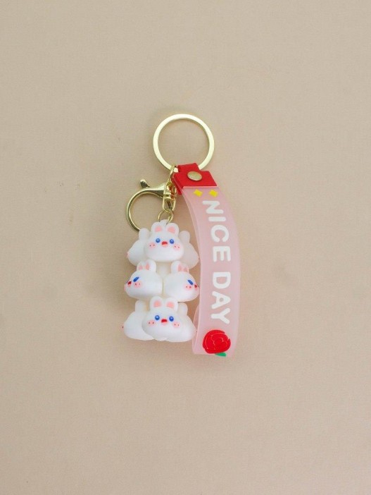 Брелок &quot;Bunny family&quot;,  white (6,5 см) 