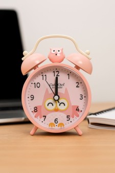 Часы-будильник «Very cute owl», pink (15х11,5 см)