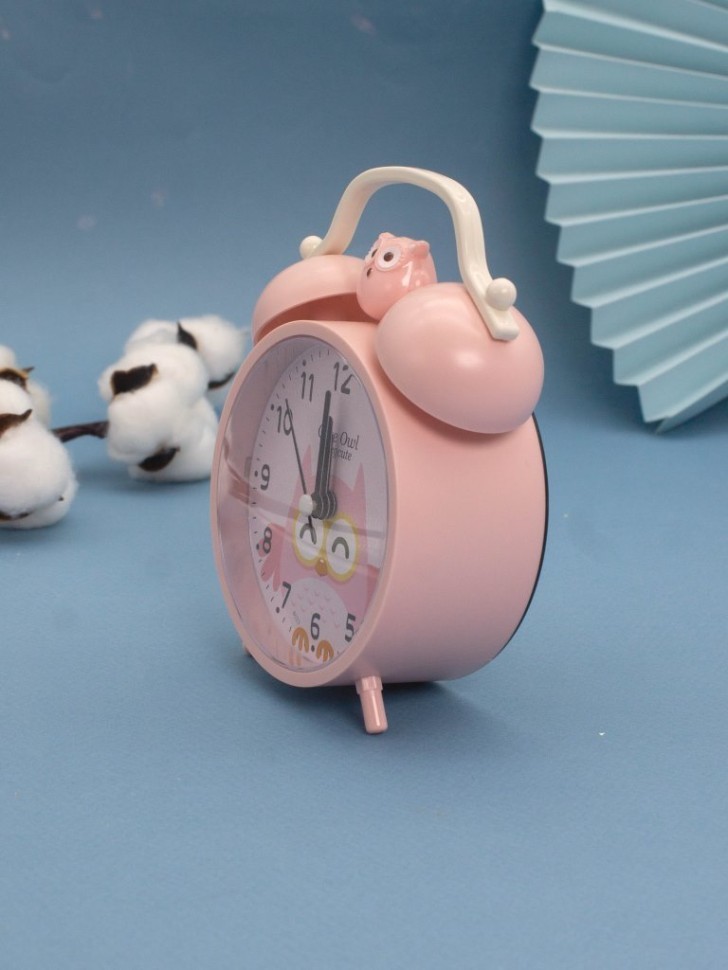 Часы-будильник «Very cute owl», pink (15х11,5 см)