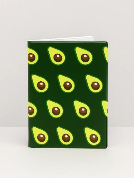 ОБЛОЖКА ДЛЯ ПАСПОРТА "Many avocado", плотность 600 мкм 