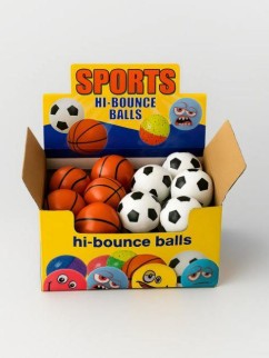 Мялка - антистресс «Football / Basketball», шоу-бокс 12 шт.