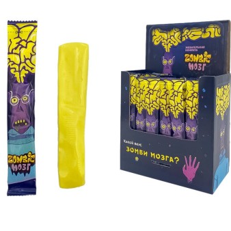 Набор жевательная конфета "Зомби мозг" со вкусом Тутти-фрутти 75шт.