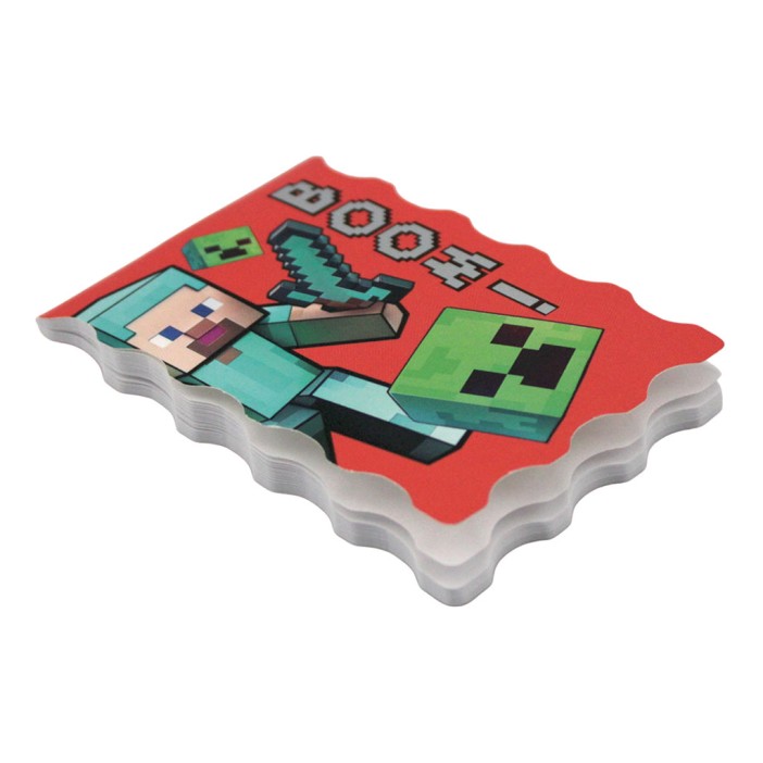 Блокнот фигурный А7 "My Game-2", 40л, на скрепке, тиснение серебряной фольгой 