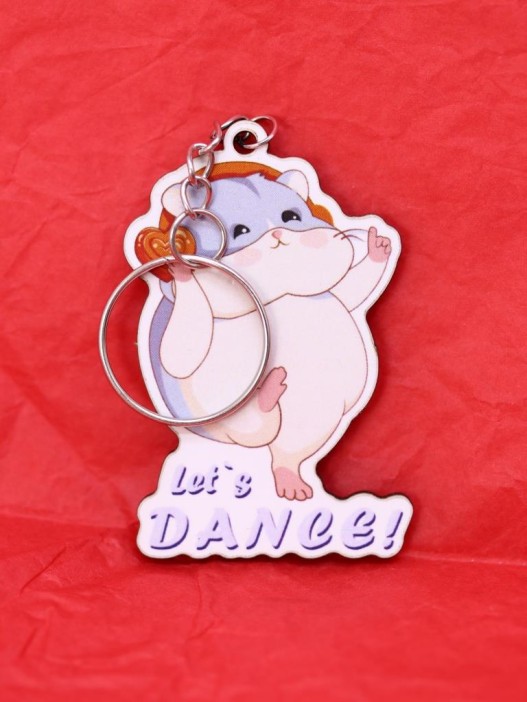Брелок ECO из дерева "Let's dance" 