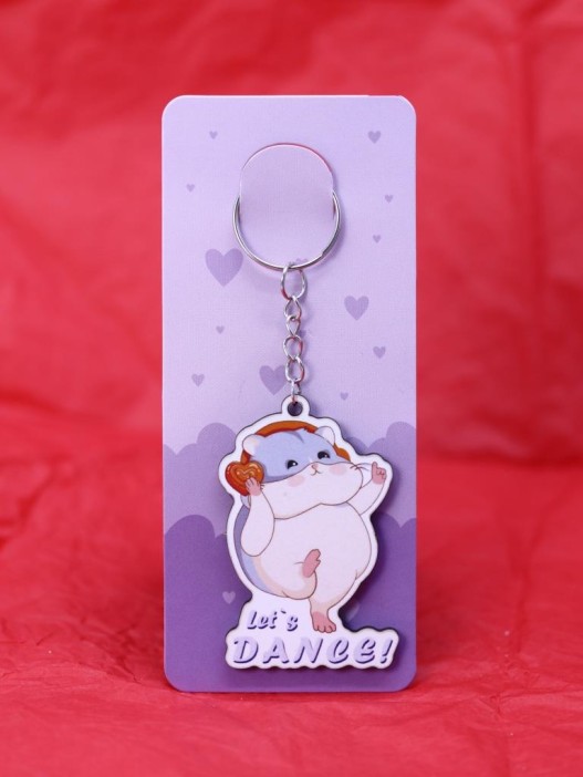 Брелок ECO из дерева "Let's dance" 