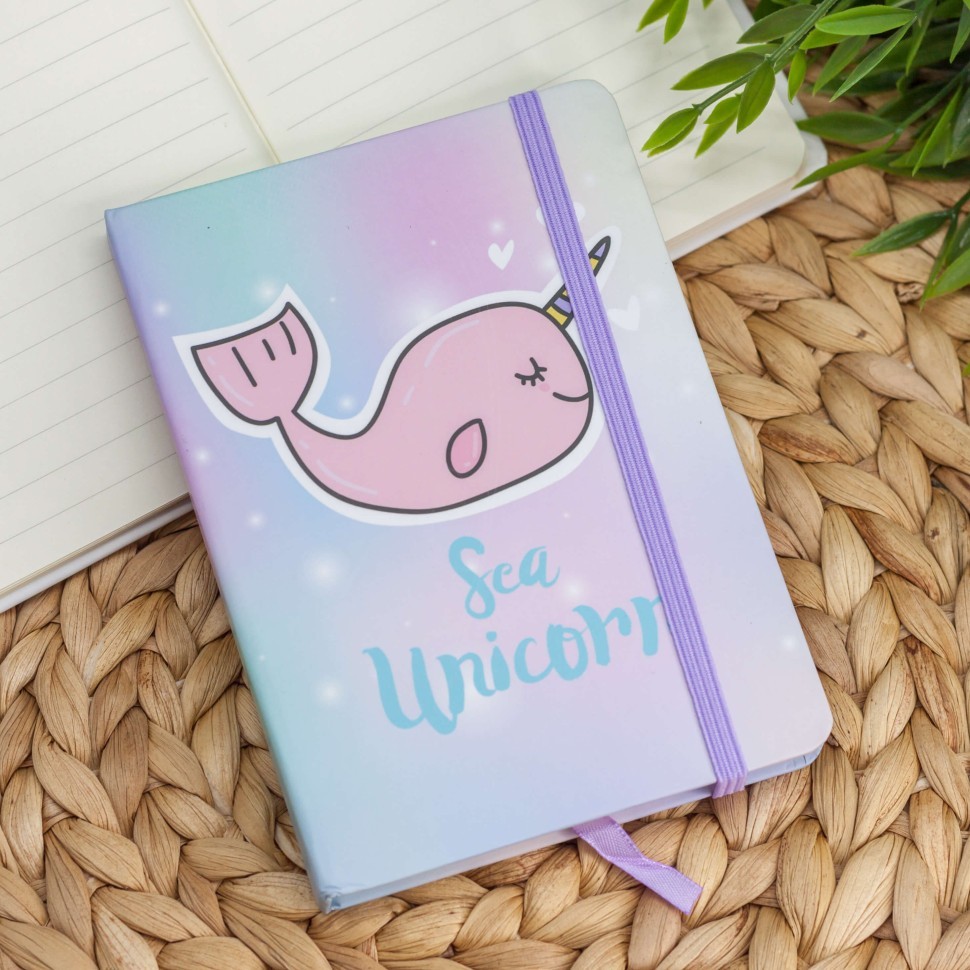 Блокнот (A6) "Whalecorn sea unicorn", (14.5*10.5)