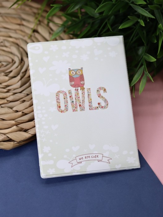 ОБЛОЖКА ДЛЯ ПАСПОРТА &quot;Owls&quot;, плотность 600 мкм 