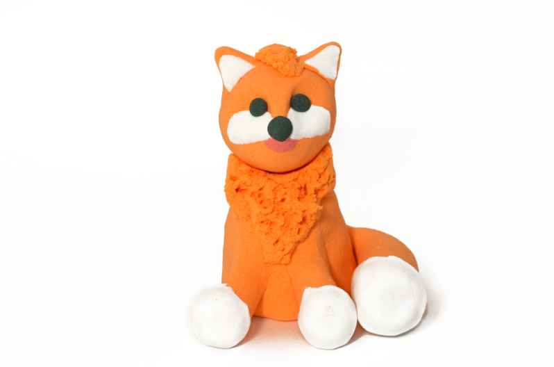 Кинетический пластилин "Zephyr"-оранжевый 150г 