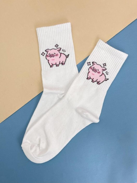 Носки «Pig shining», цвет белый, мужские/женские р. 35-40 