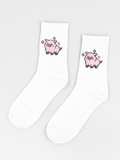 Носки «Pig shining», цвет белый, мужские/женские р. 35-40