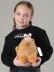 Мягкая игрушка &quot;Capy hare hair band&quot;, brown, 25 см 