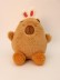 Мягкая игрушка "Капибара в ободке с ушками", коричневая, 25 см