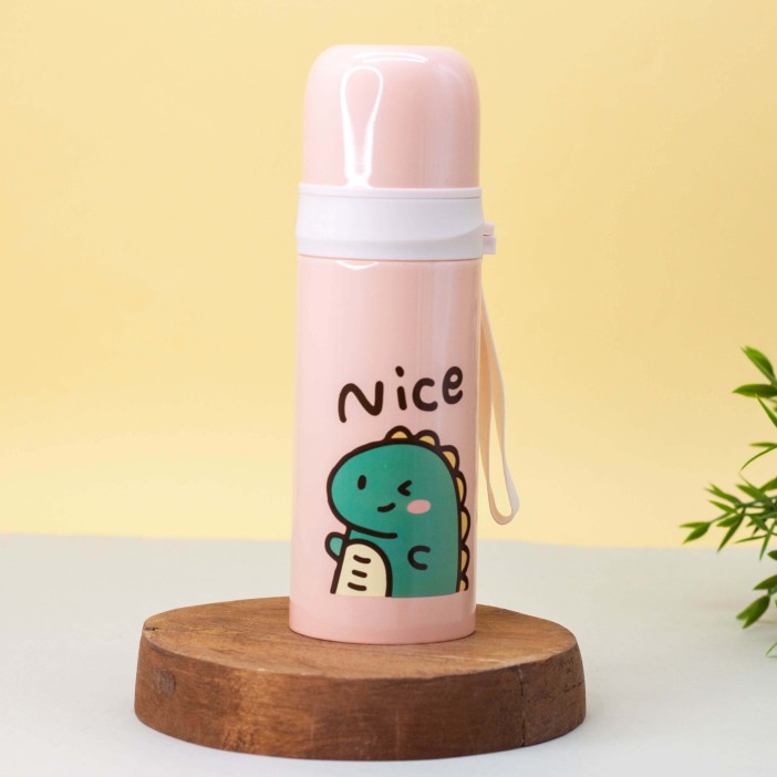 Термос "Cute nice dino", orange (350 ml) 