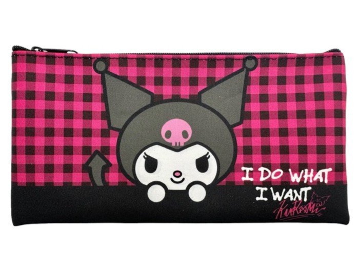 Пенал плоский &quot;Kuromi. I do what I want&quot; (20,5*10,8 см) 