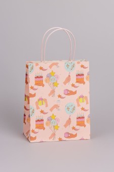 Пакет подарочный крафтовый «HB», champagne (21*25,5*10)