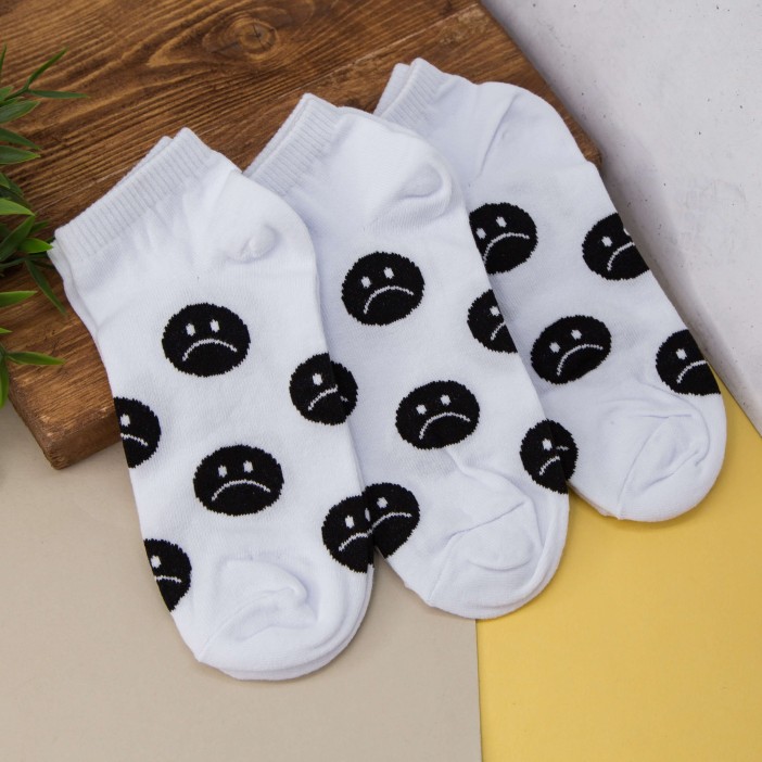 Носки женские "Sad smile", р. 35-40 
