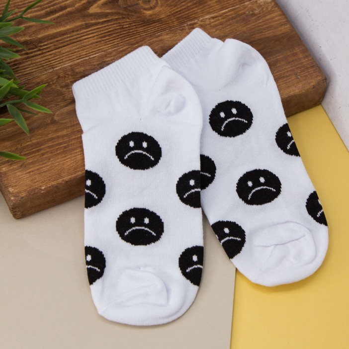 Носки женские "Sad smile", р. 35-40 