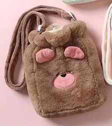 Грелка плюшевая с ремешком &quot;Fluffy friends&quot;, capybara, 400 мл 20*14 см) 