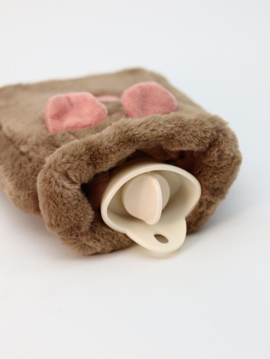 Грелка плюшевая с ремешком &quot;Fluffy friends&quot;, capybara, 400 мл 20*14 см) 