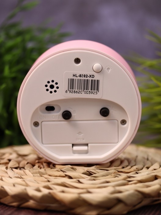 Часы-будильник «Style», pink (4,7х10 см) 