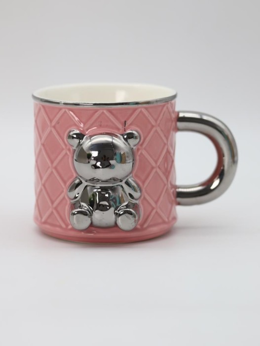 Кружка «Silver bear», pink (400 ml) 