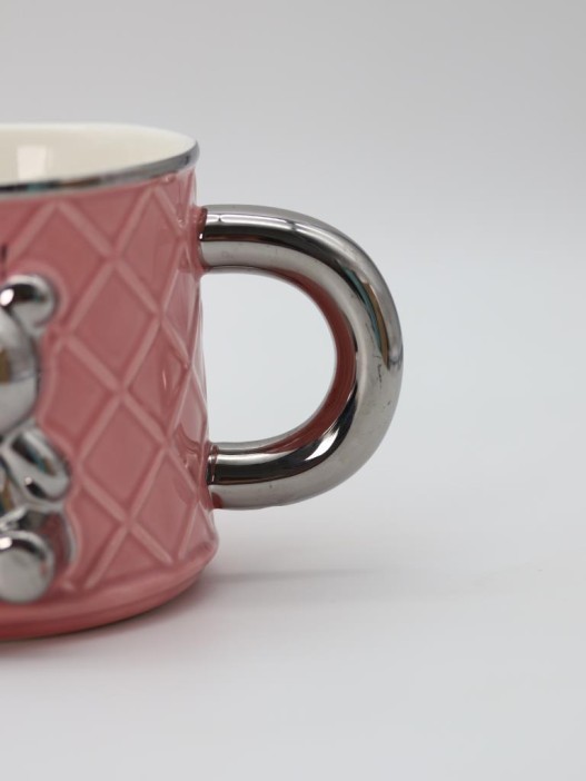 Кружка «Silver bear», pink (400 ml) 