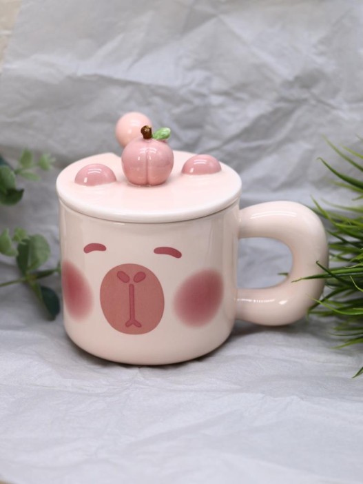 Кружка «Capybara with peach», (400 ml) 