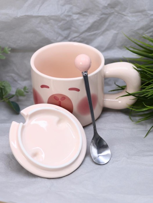Кружка «Capybara with peach», (400 ml) 