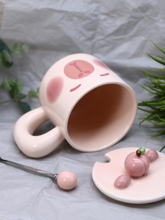 Кружка «Capybara with peach», (400 ml) 