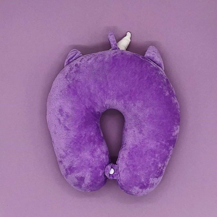 Подушка для шеи "Unicorn sleeping", purple 
