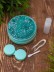 Контейнер для линз "Sparkles", green 
