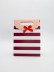 Пакет подарочный (M) &quot;Many stripes&quot;, red (19x 9 x 27) 