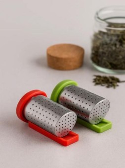 Ситечко-фильтр для чая "Стаканчик" (L=6,5 см), 2 цв.