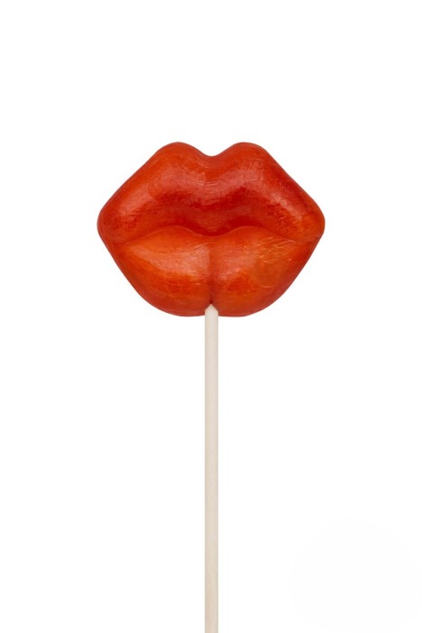 Карамель леденцовая &quot;Губы&quot; ш/б 36шт х 30гр (малина, земляника, апельсин) 