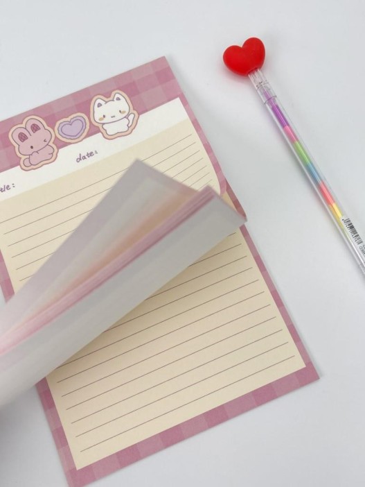 Блок для заметок &quot;Cute date Bunny&amp;Kitty&quot;, 30 л. 14*21 см 
