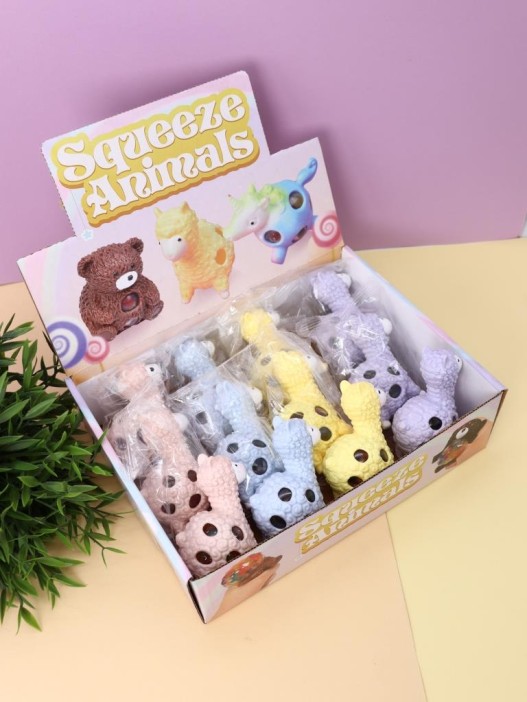 Мялка - антистресс «Squeeze lama», yellow 