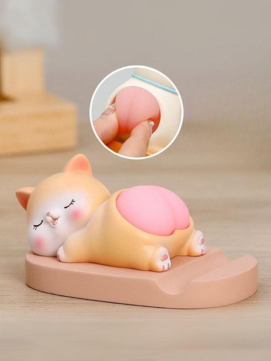 Подставка под телефон/планшет «Kitty tail», orange 
